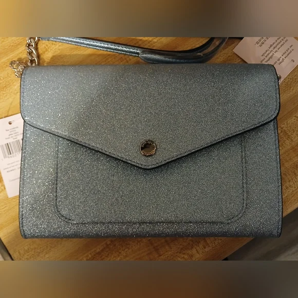 KATE SPADE NEW YORK NWT FROSTY SKY FLAP ENVELOPE CROSSBODY - Picture 9 of 13